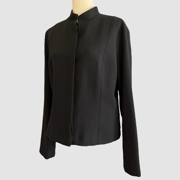 J. McLaughlin Structured Jacket Size 14 Minimalist Capsule Old Money Made in USA - Picture 3 of 11